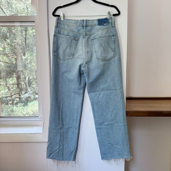 New MOTHER Superior The Rambler Zip Ankle Fray Jeans in Light Blue With The Band - Picture 5 of 15
